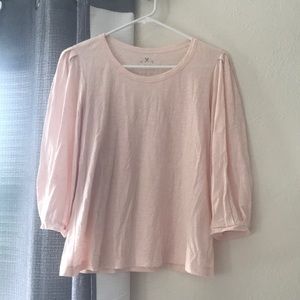 Blush blouse tee